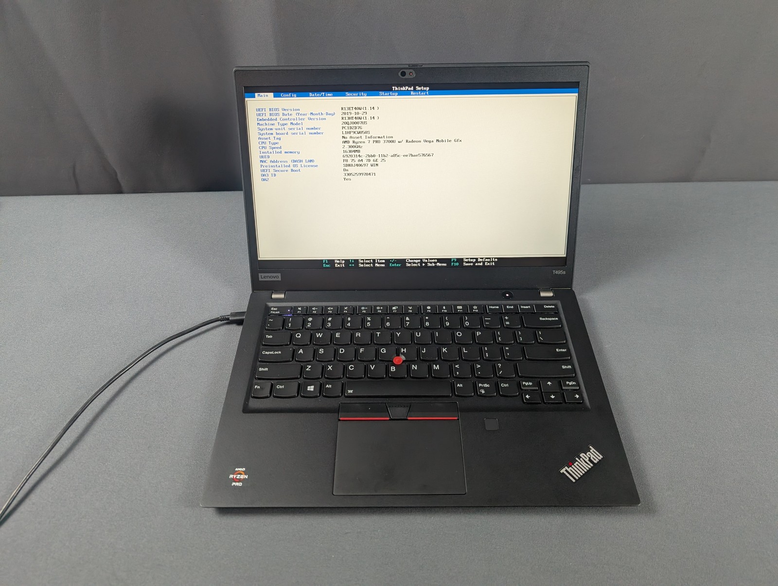 Lenovo ThinkPad T495s 14 Ryzen 7 PRO 3700U 16GB 512GB SSD Win11 Pro Laptop