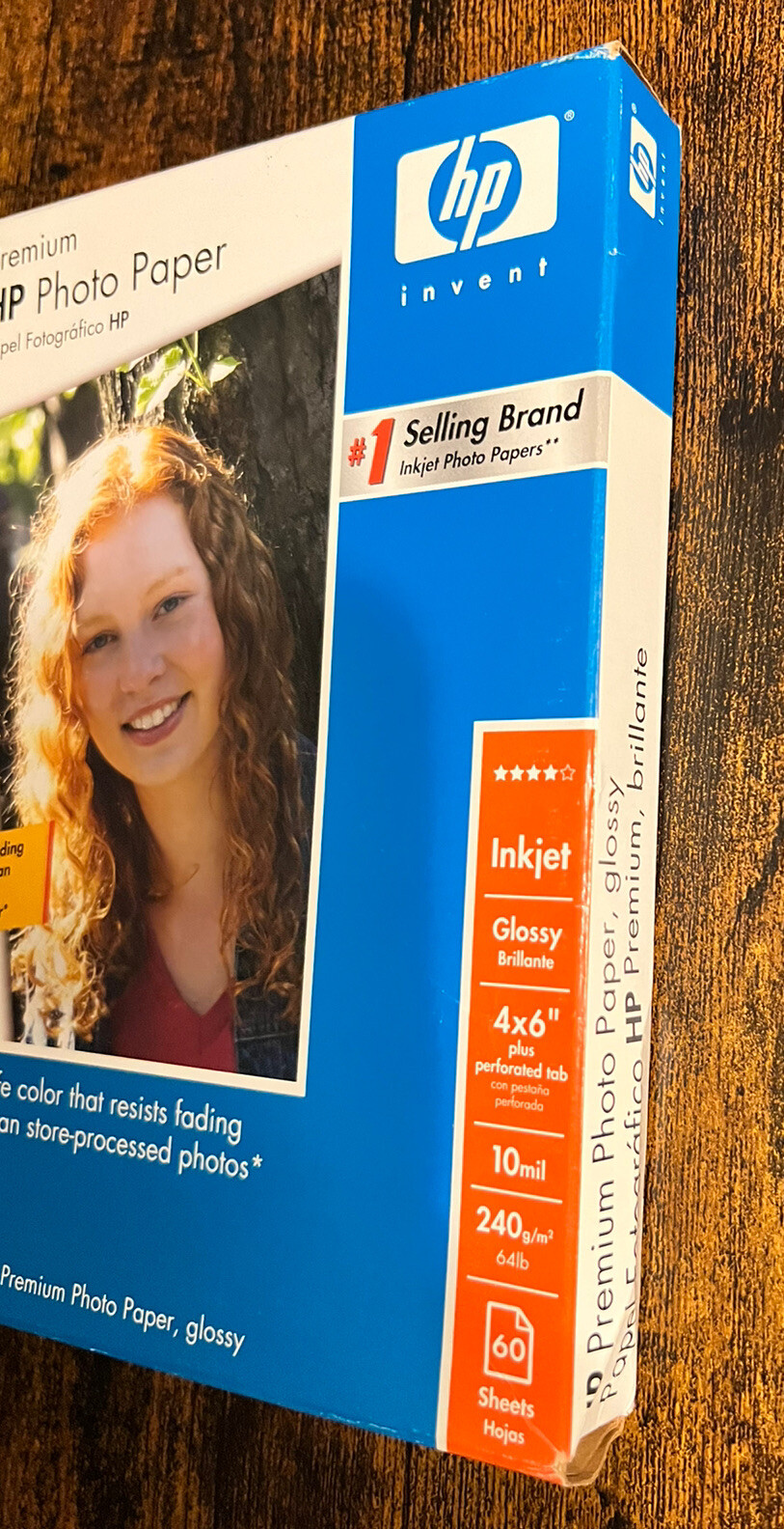 HP Premium Glossy Photo Paper 4×6 60 Sheets 10 Mil Thickness 64 Lb Inkjet NEW