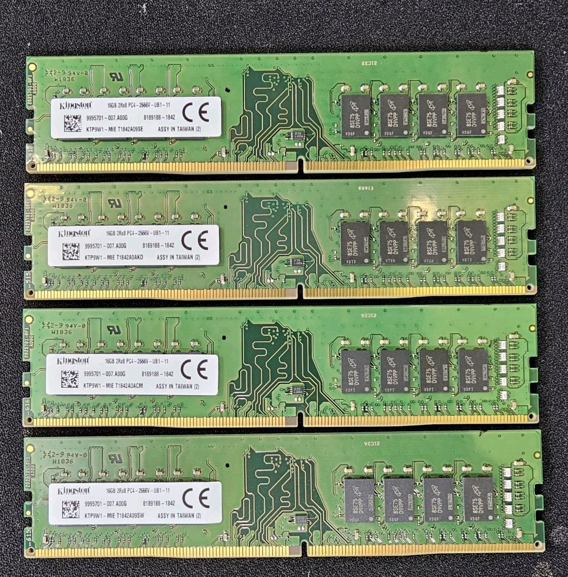64GB 4x Kingsto 16GB 2Rx8 KTP9W1-MIE PC4-21300 DDR4-2666 RAM TESTED