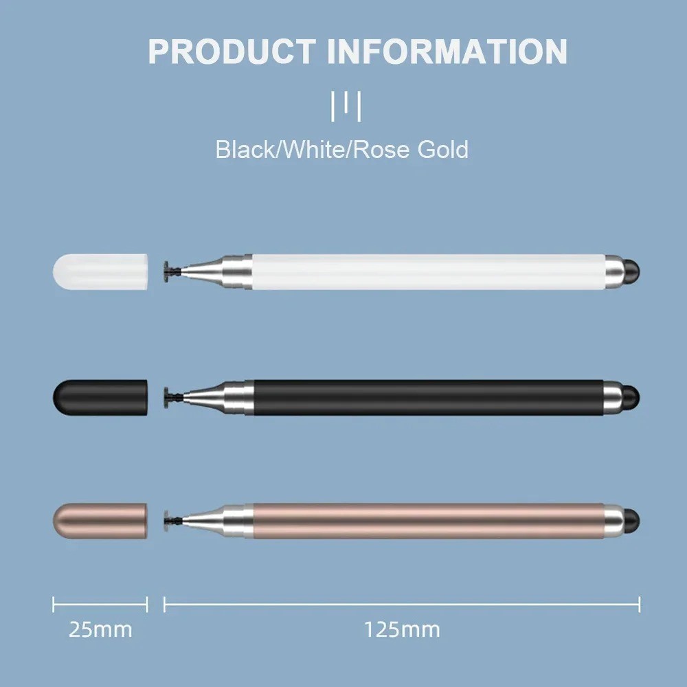Tablet Pen Drawing Screen Touch Pen 2 in 1 Stylus Pen for IPhone IPad Tablet Cap