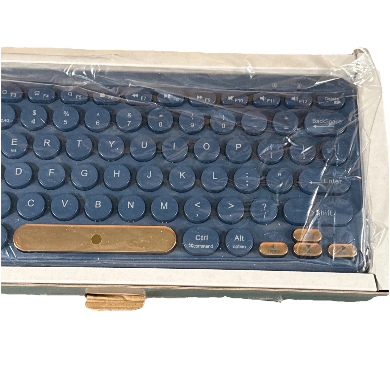 NORTH Compact Wireless Keyboard Round Low Profile Keys 2.4GHz USB Receiver New