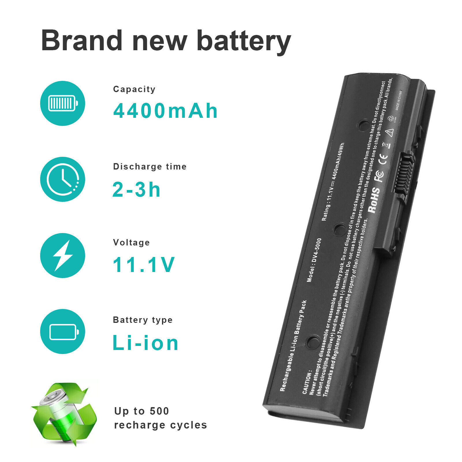 6 Cells Battery For HP Envy DV4-5000 DV6-7000 DV7-7000 MO09 MO06 671731-001