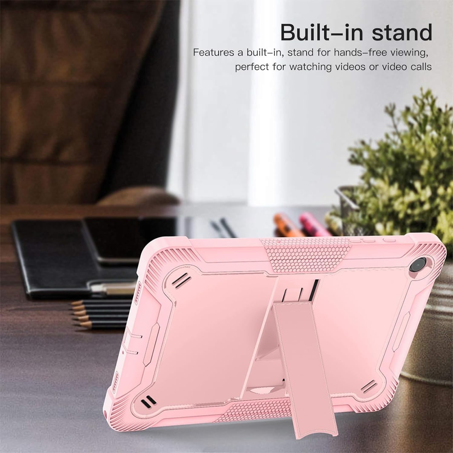 For TMOBILE REVVL TAB 2 5G TABLET CASE Armor Rugged Kickstand Protective Cover