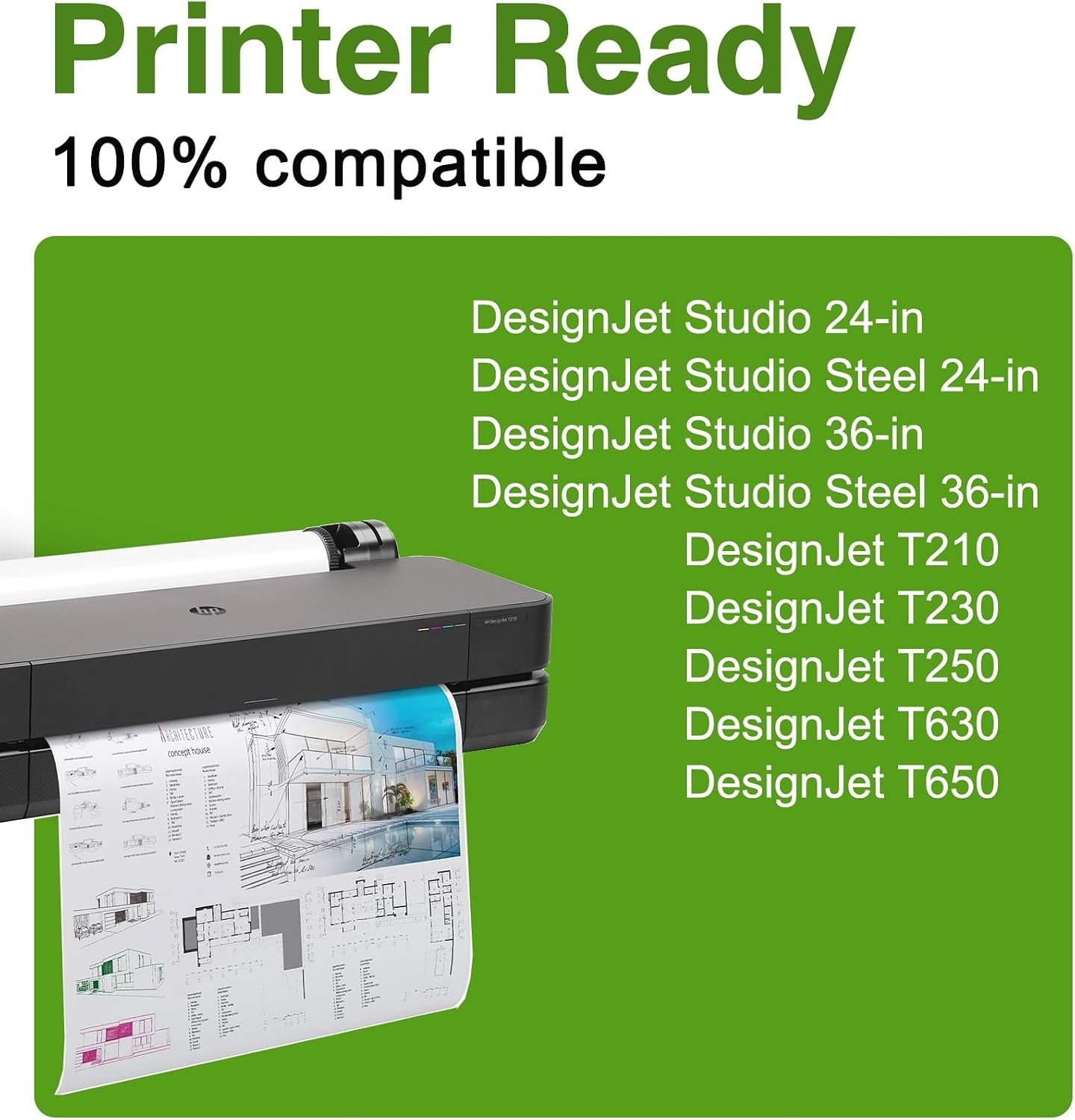 4X 712XL Ink Cartridges for HP for DesignJet T210 T230 T250 T630 T630 T650 T650
