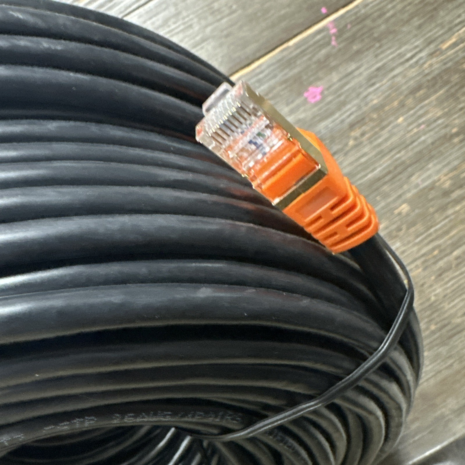 CAT7 Outdoor Waterproof Cable Direct Burial Copper UV Resistant 200FT