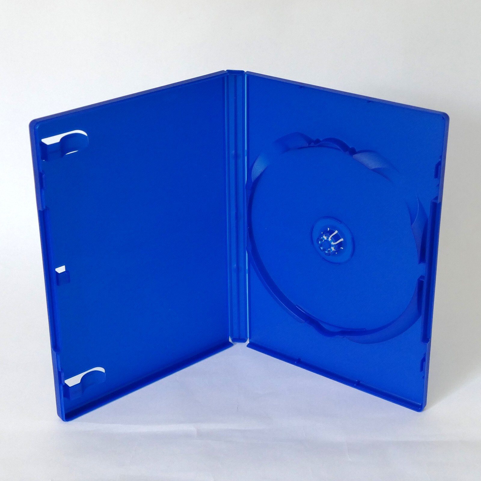 1 DARK BLUE Single US Plastic DVD Case Standard 14mm Color Sleeve Clips NEW