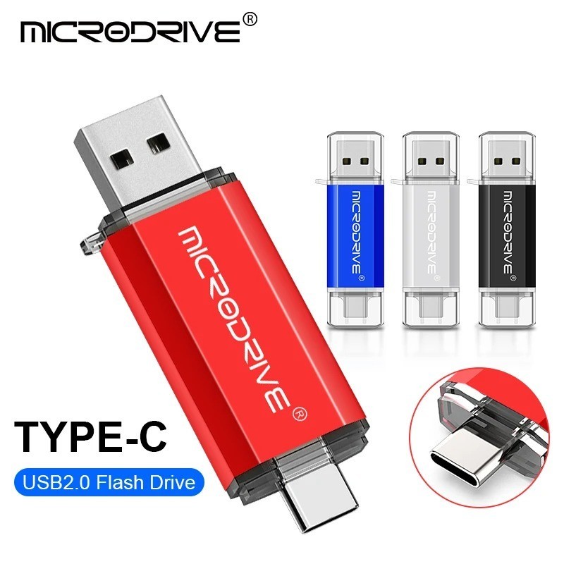 Type C OTG USB Flash Drive 2in1 Micro USB Pen Drive 128GB 64GB 32GB 16GB