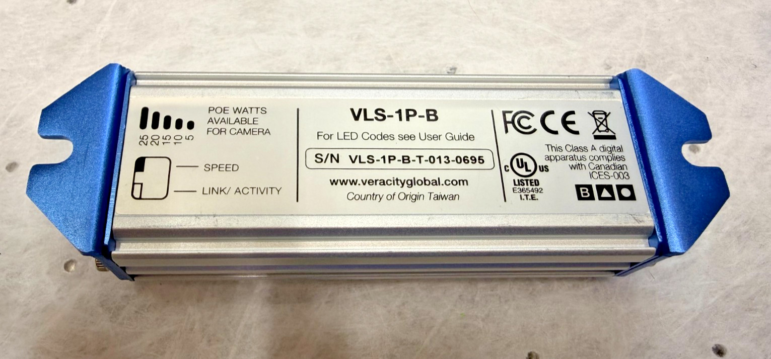 Veracity Longspan VLS-1P-B Long Distance PoE Extender – BASE UNIT