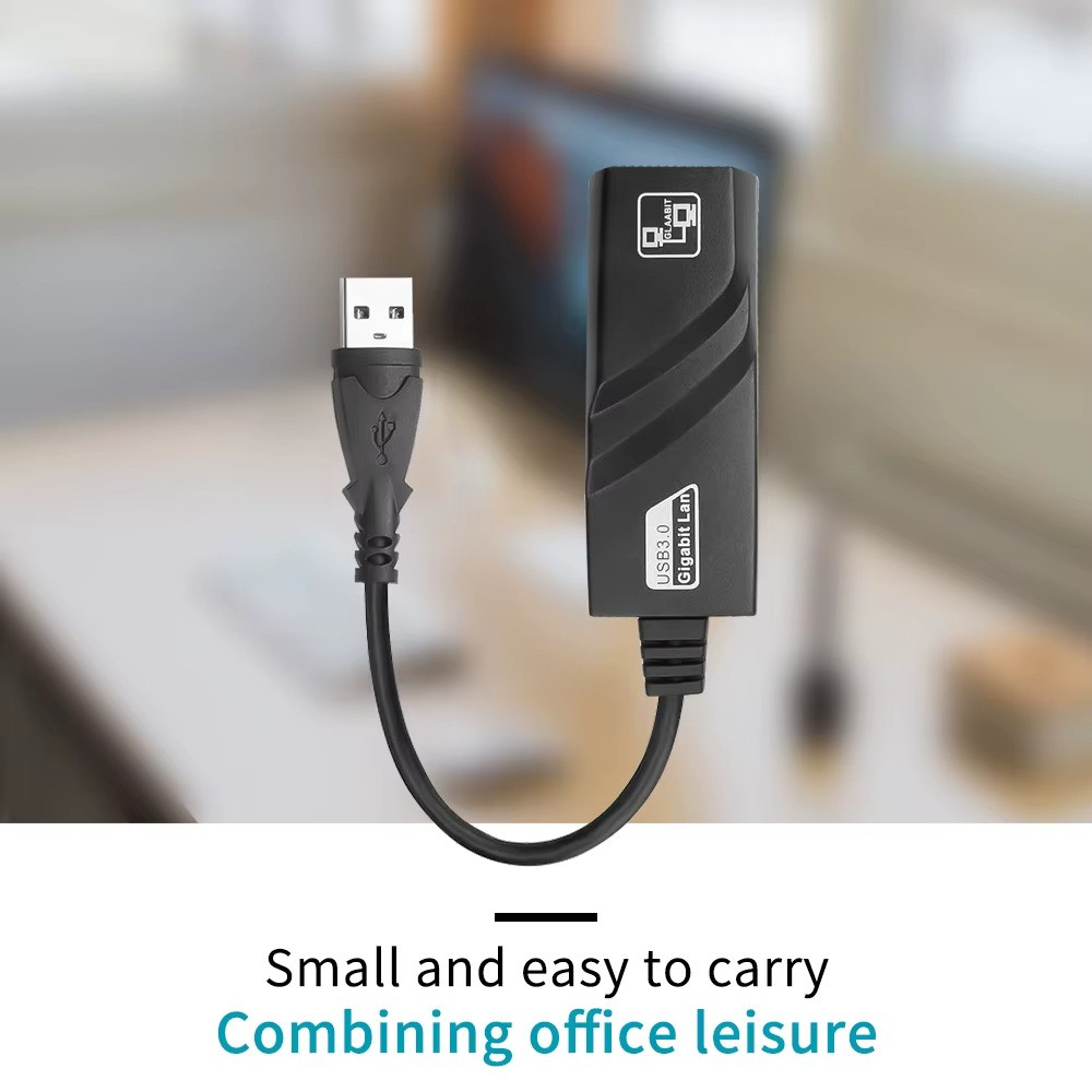 USB 3.0 Gigabit Ethernet LAN RJ45 1000Mbps Network Adapter For Windows PC Mac