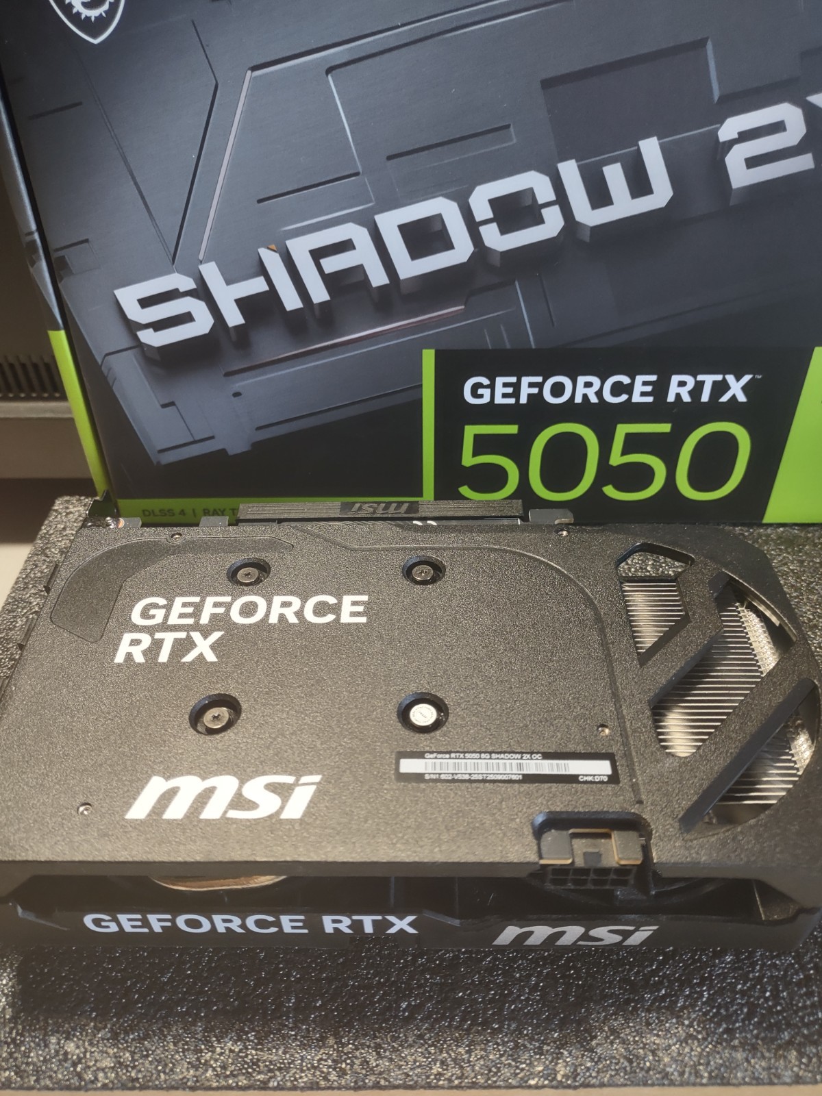 MSI GeForce RTX 5050 SHADOW 2X OC 8GB GDDR6 Graphics Card – In Original Box