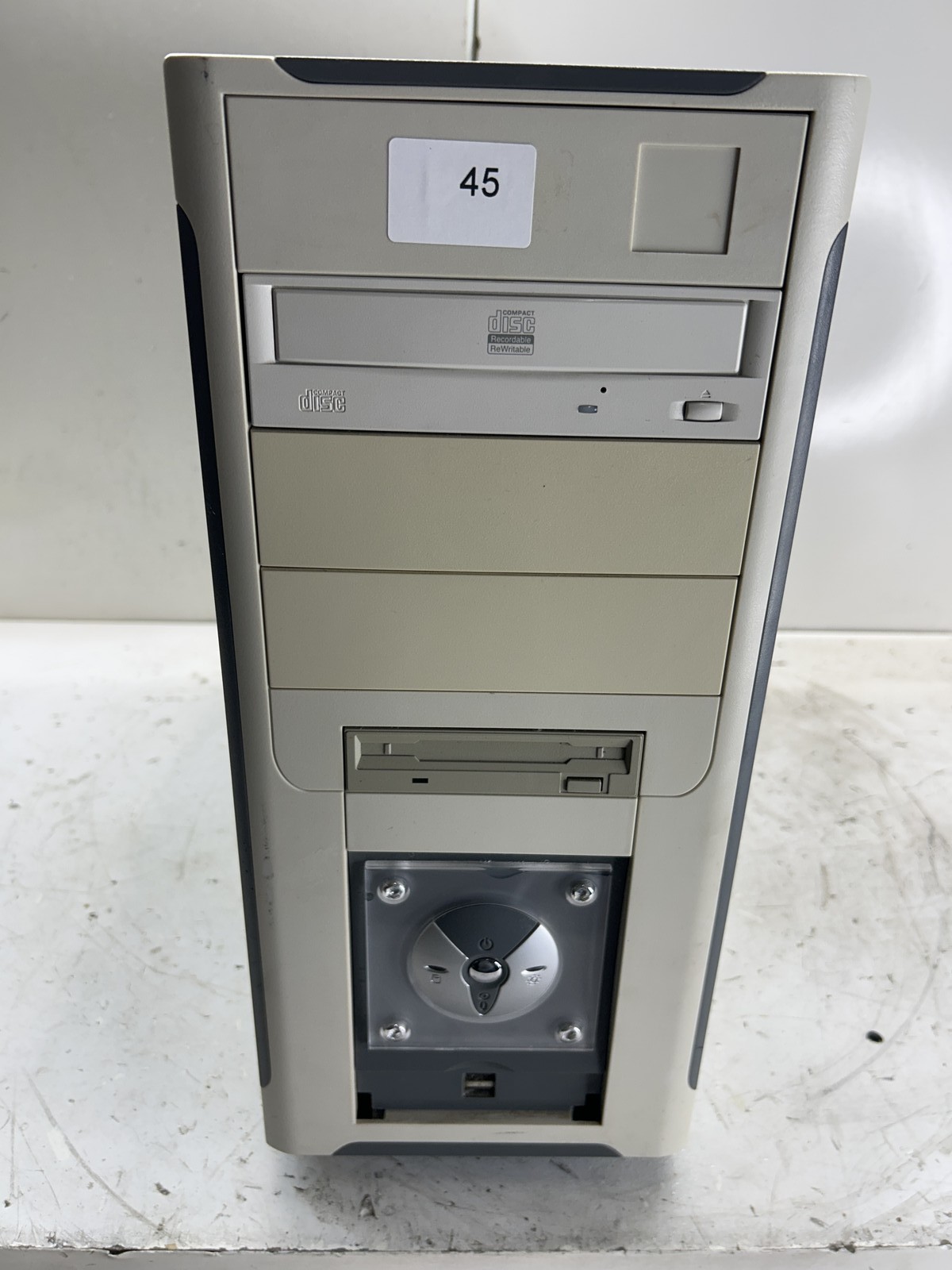 Vintage Retro Beige ATX Case Sleeper PC Computer Case