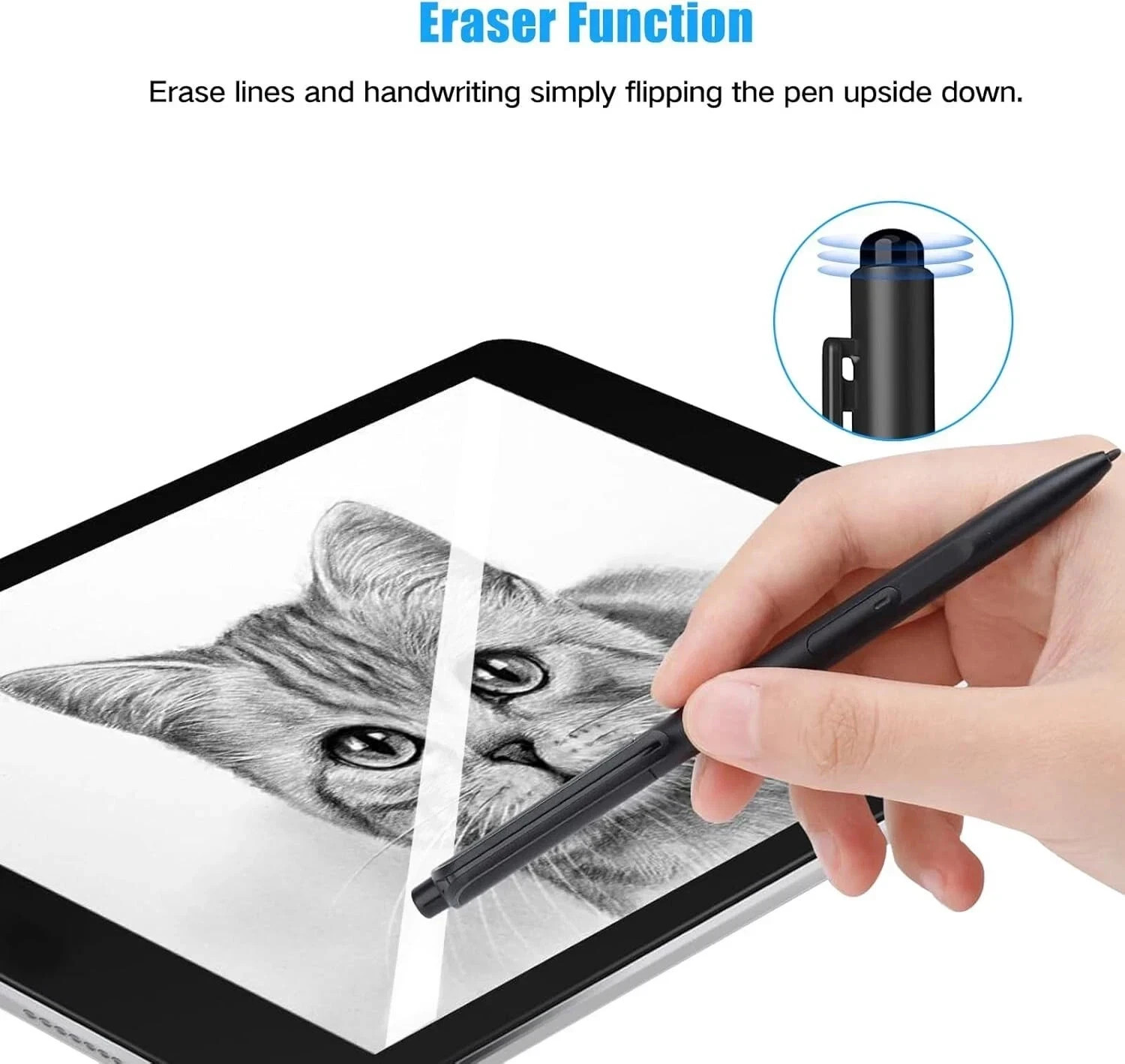 Remarkable 2 Pen with Eraser, EMR Stylus Pen with 4096 Pressure Levels