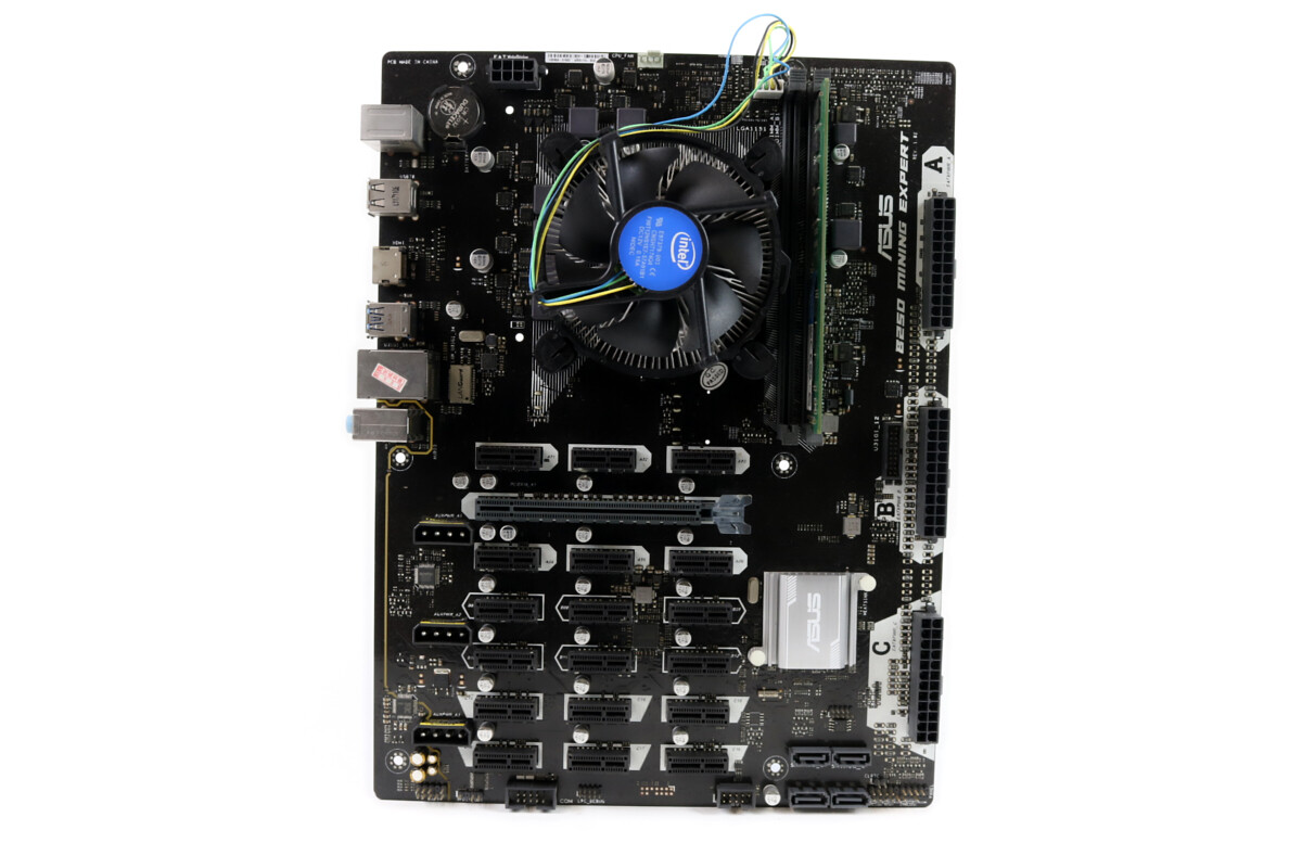 Full Kit MB/CPU/RAM – ASUS B250 Mining Expert Intel Motherboard 19 Slot | Fas…