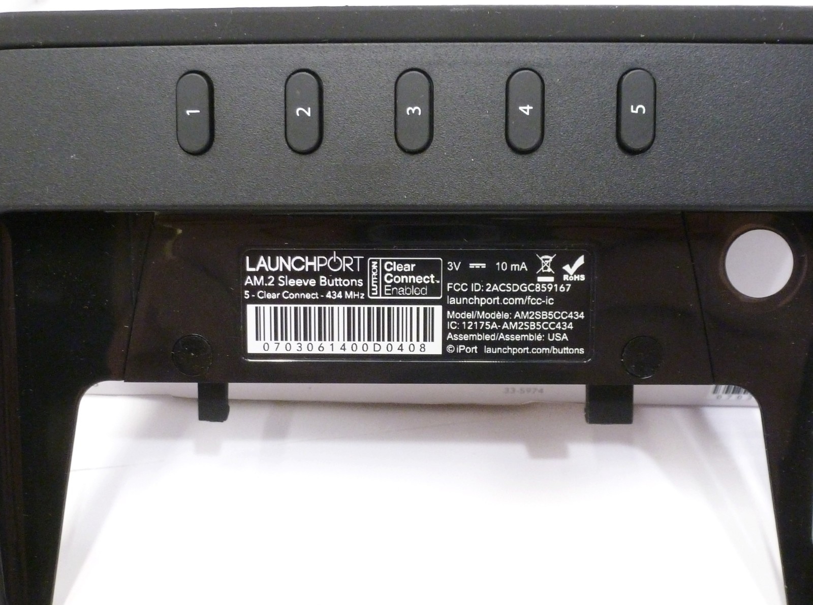 NEW iPort LaunchPort AM.2 Sleeve Buttons Black Add-On Button Kit for AM.2 Sleeve