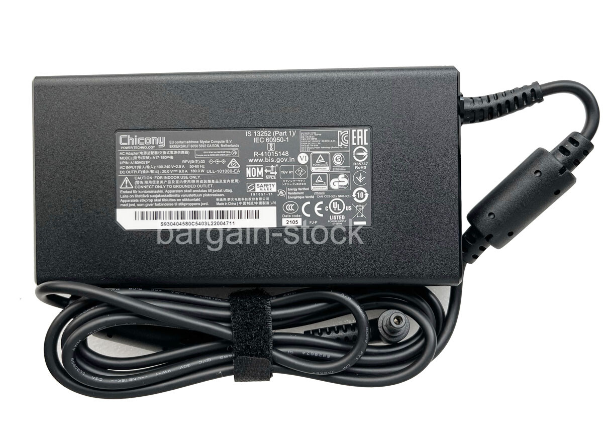 Original 180W AC Adapter Charger For Gigabyte G6X 9KG 2024 9KG-43FR854SH 5.5mm