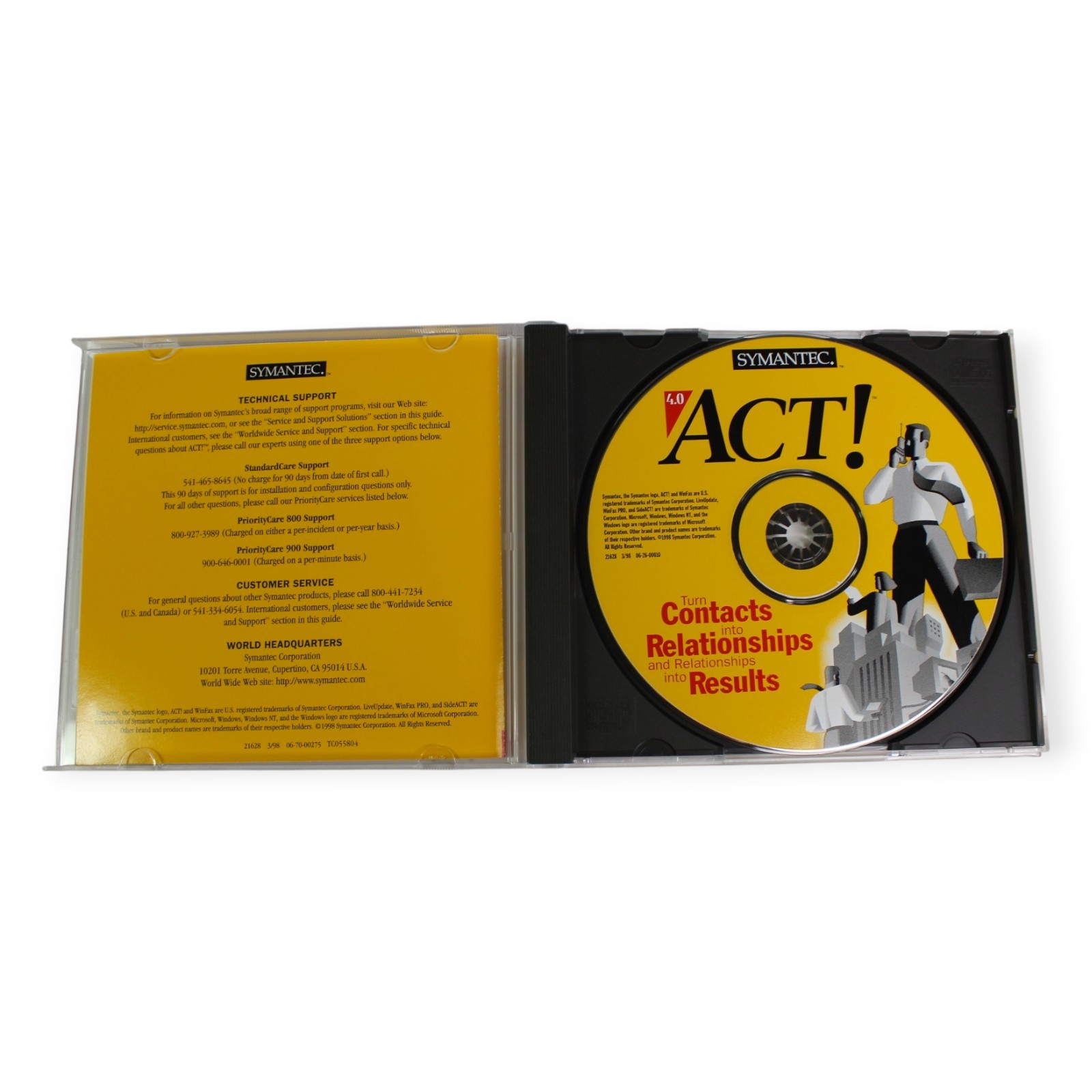 Symantec ACT! 4.0 CD-ROM for Windows NT 95 3.1 Business CRM Software Vintage