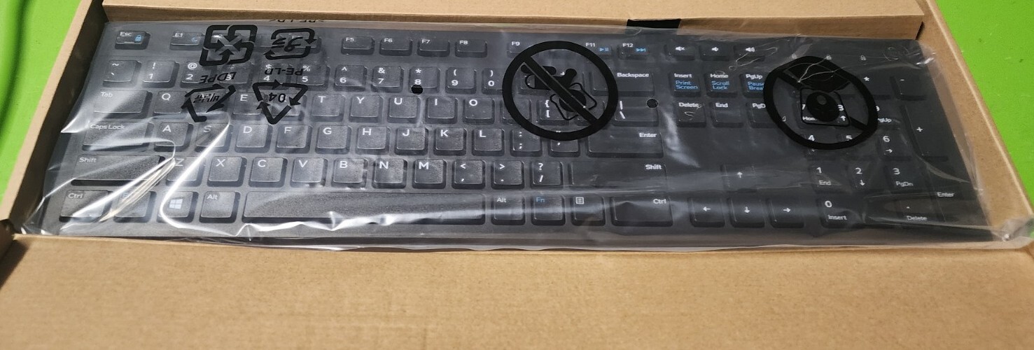 Dell Black Wired USB Desktop Keyboard KB216-BK-US