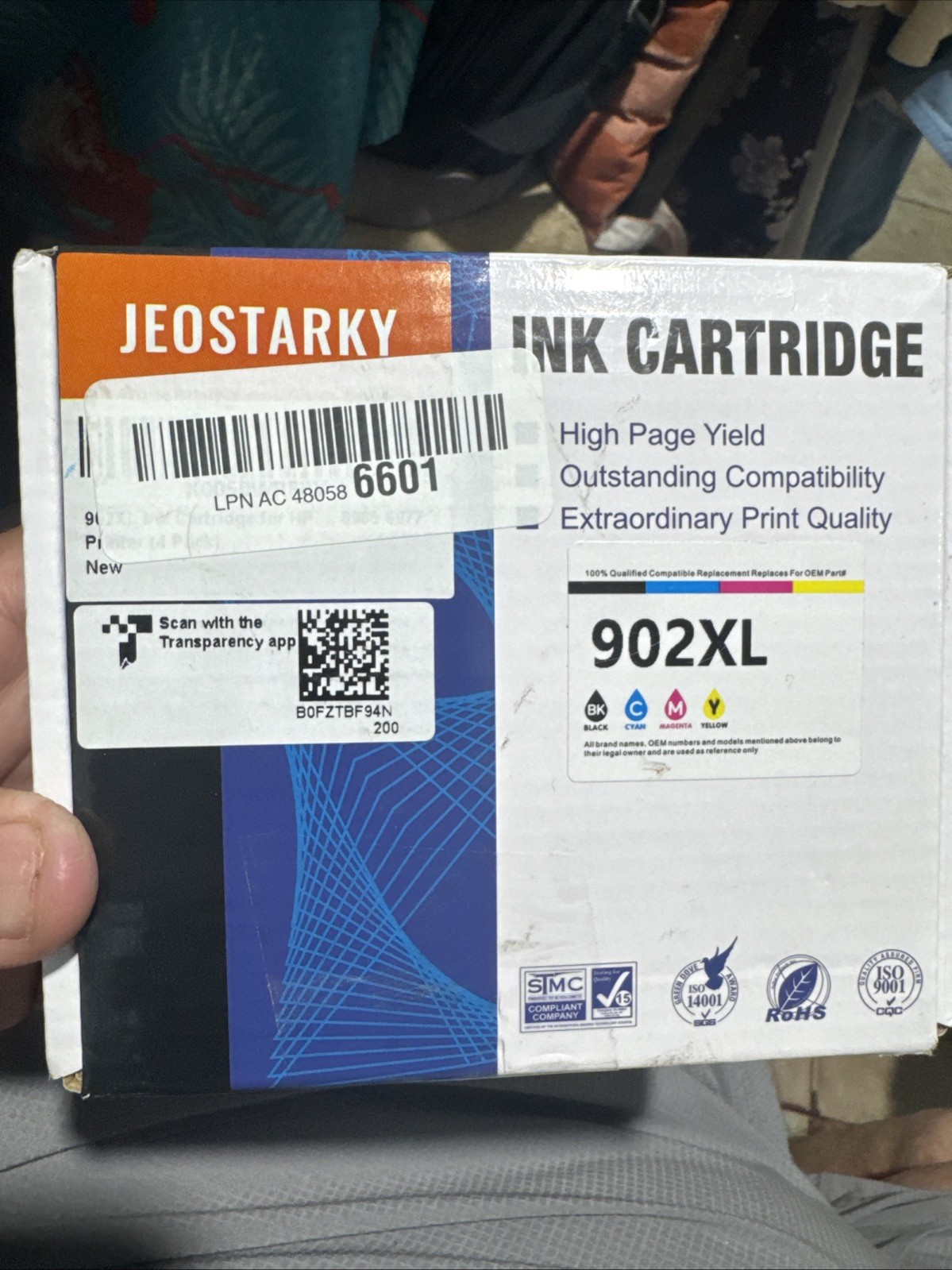Smart Ink 902XL Cartridge Replacement for HP 902 XL Exp 11-2027 New