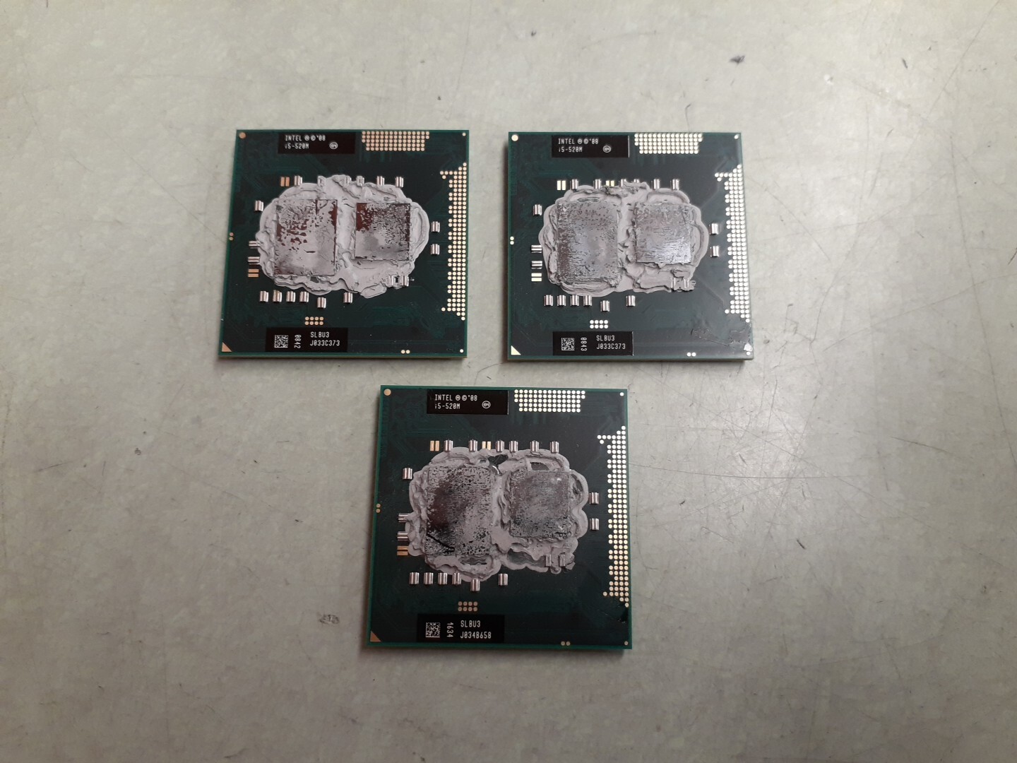 (3) Intel Core i5-520M 2.4GHz 3MB L3 Cache Socket G1 rPGA988A CPU SLBU3