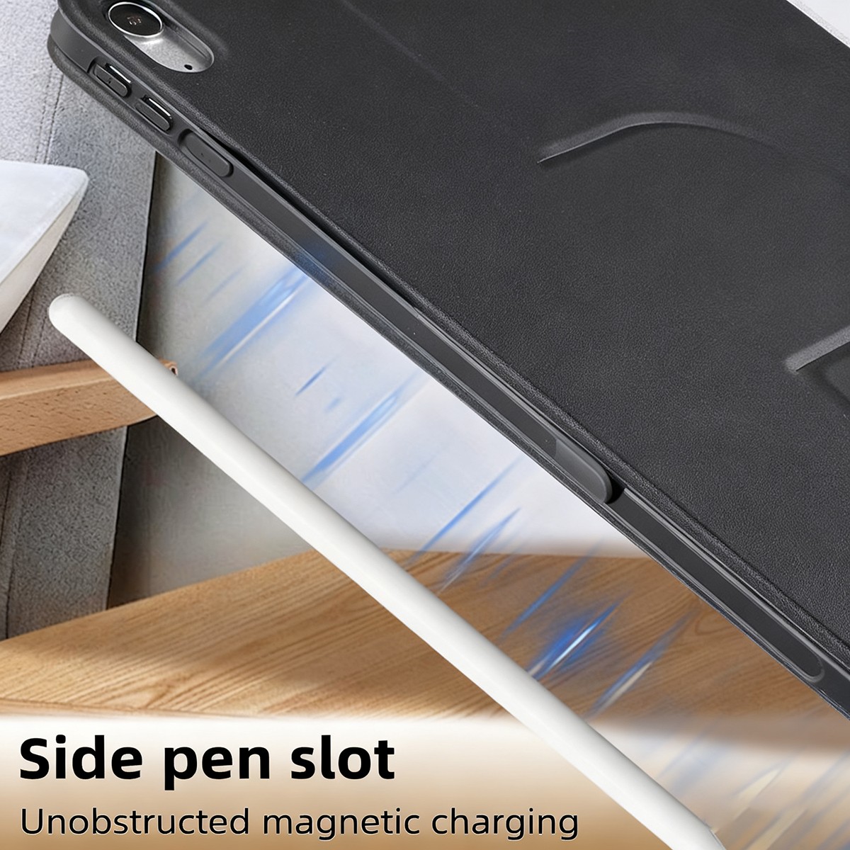 For Apple iPad Air 4 5 10.9″ / Air 11″ M2 M3 Leather Case Rotating Stand Cover