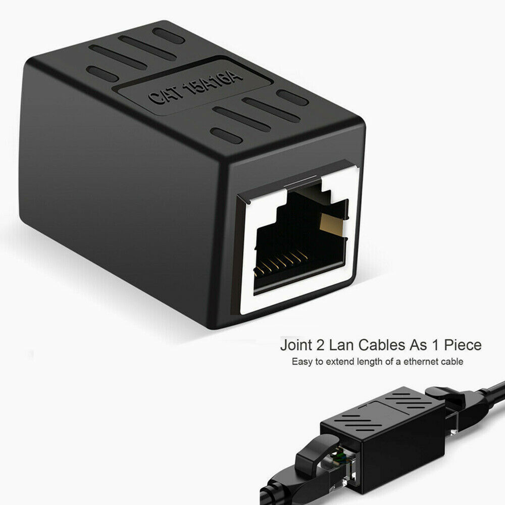 RJ45 Inline Coupler Cat7 Cat6 Cat5e Cat5 Ethernet LAN Network Cable Adapter Lot