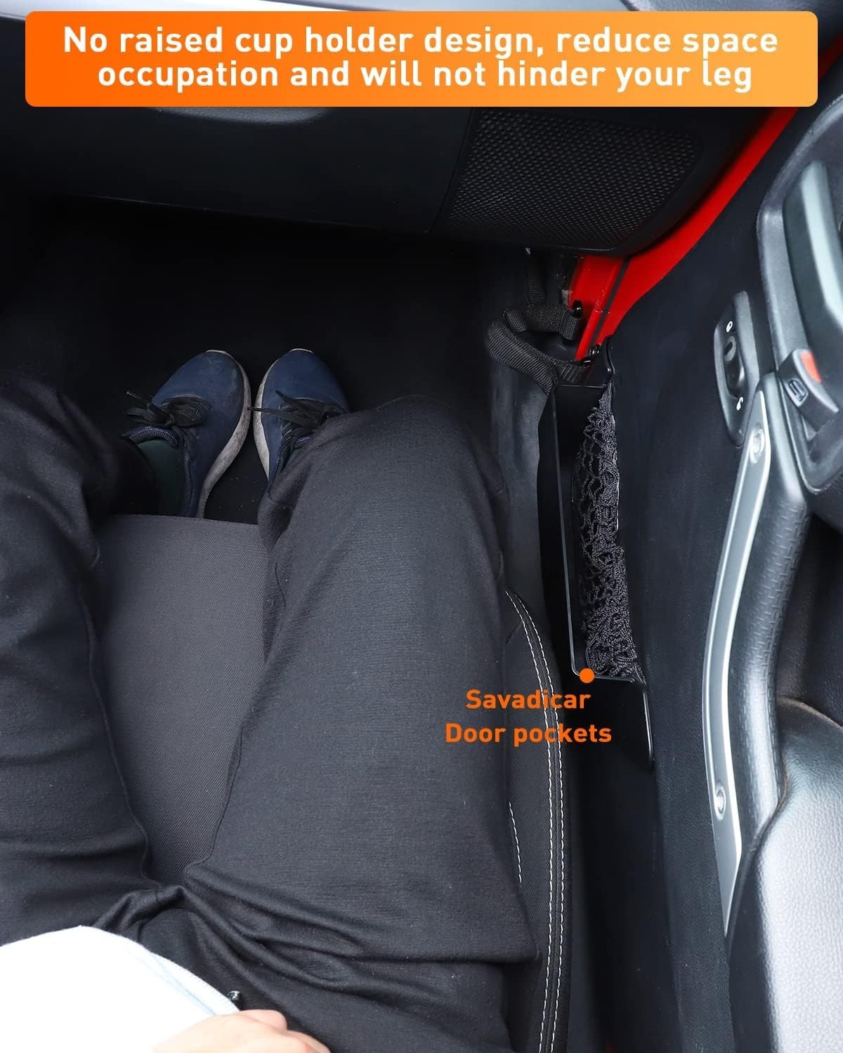 Durable ABS DP5 Front Door Storage Pockets for Jeep Wrangler JK/JKU 2011-2018