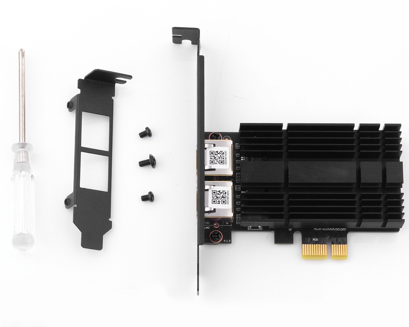 Dual Port 2.5G Gigabit LAN Gaming Card Network Card Intel I225 PCI-E x1 RJ45 NIC