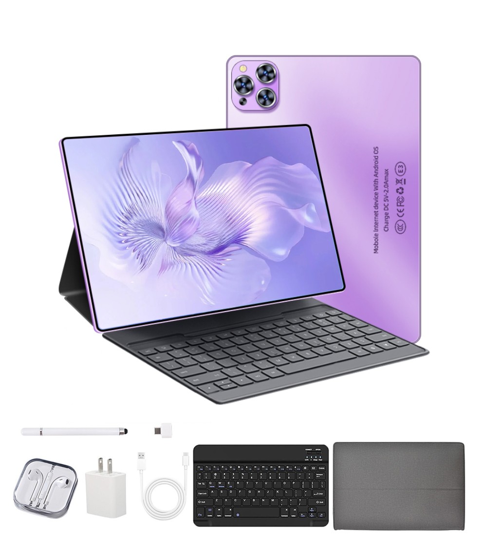 10.1 inch Tablet RAM 8GB +256GB ROM Portable PC Laptop 8000mAh Support SIM Card