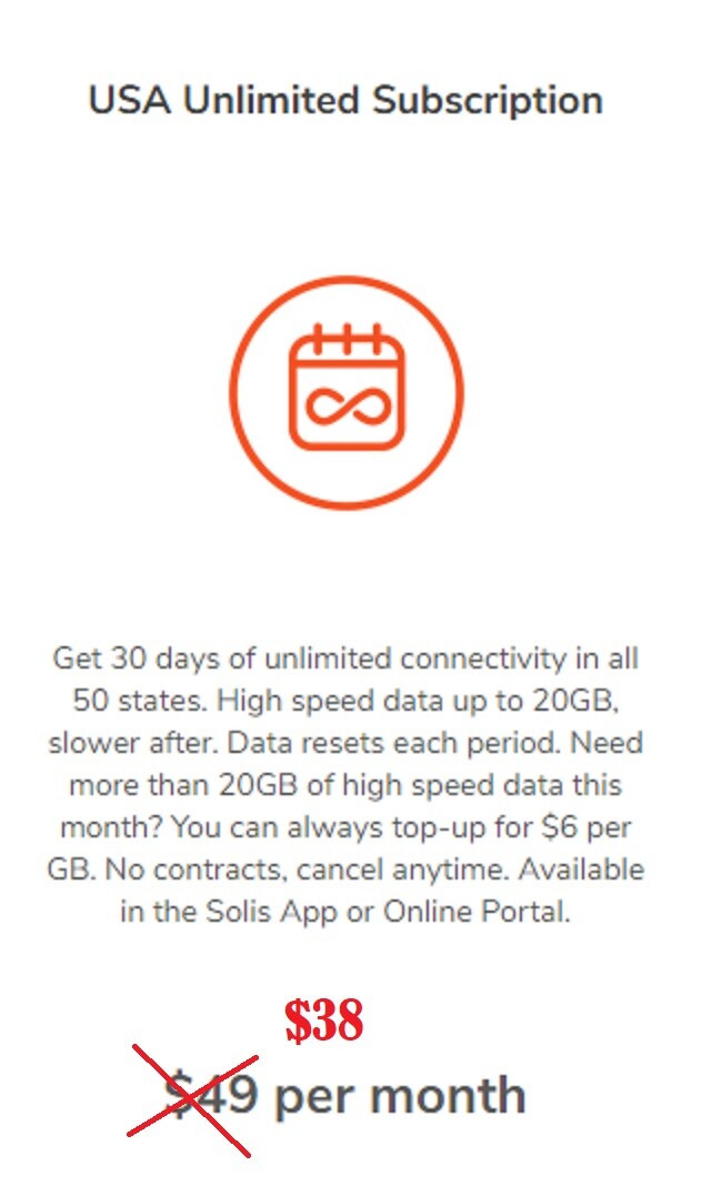 UNLIMITED USA 30-DAYS Skyroam WiFi Mobile HotSpot