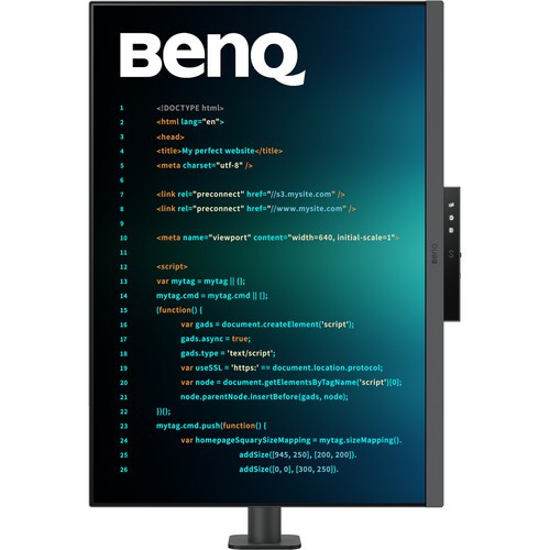 BenQ RD280UA 28.2″ 4K+ HDR Monitor with Ergo Arm Coding Modes HDMI & DisplayPort