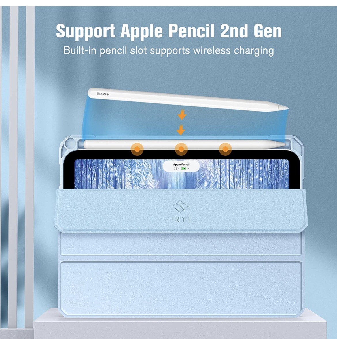 Hybrid Slim Case for iPad Mini 6 2021 (8.3 Inch) – [Built-in Pencil Holder]