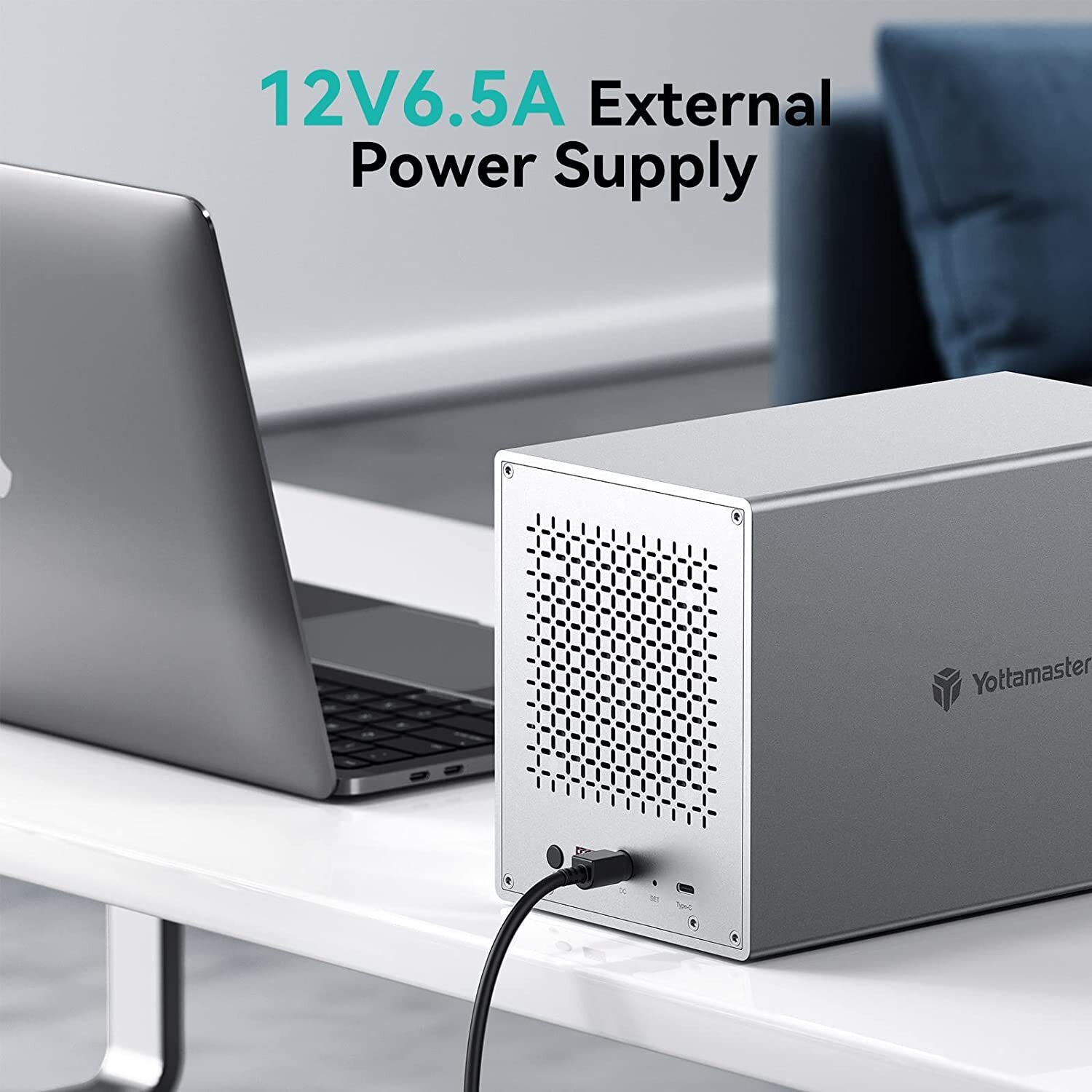 Yottamaster 2 4 5 Bay Hard Drive Enclosure USB3.0 Type C For 2.5″ 3.5″ SATA HDD