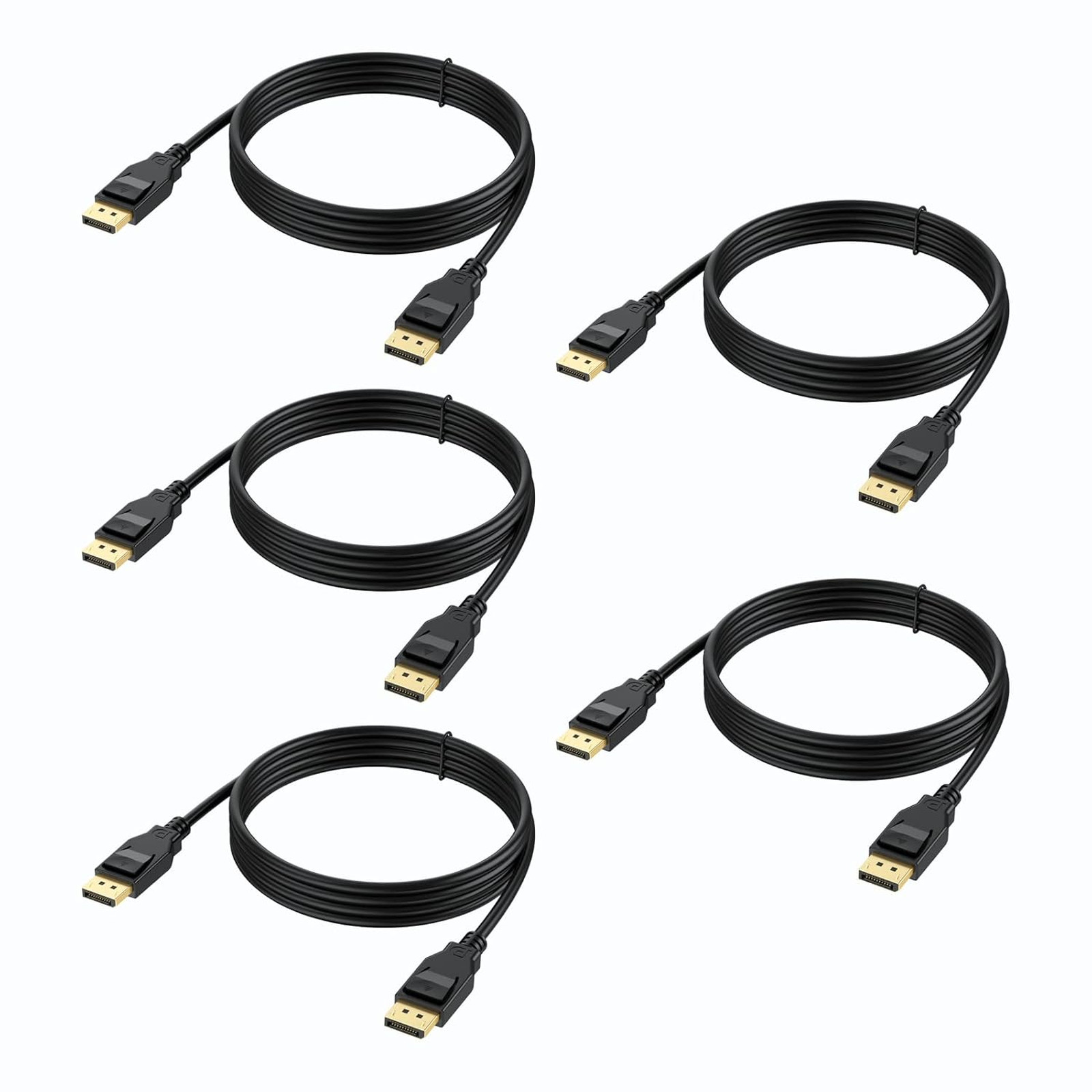DisplayPort 1.4 Cable High Speed 8K 6 Feet Black Compatible with Gaming Monitors