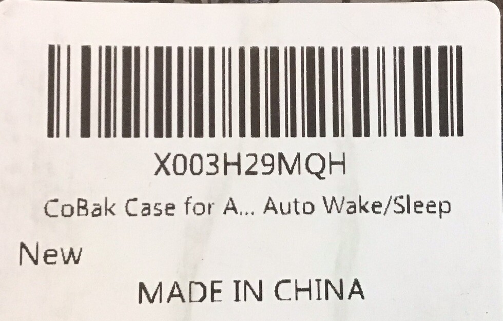 Tablet Case 8” Magnetic Closure Auto Wake/sleep Black Cobak E046