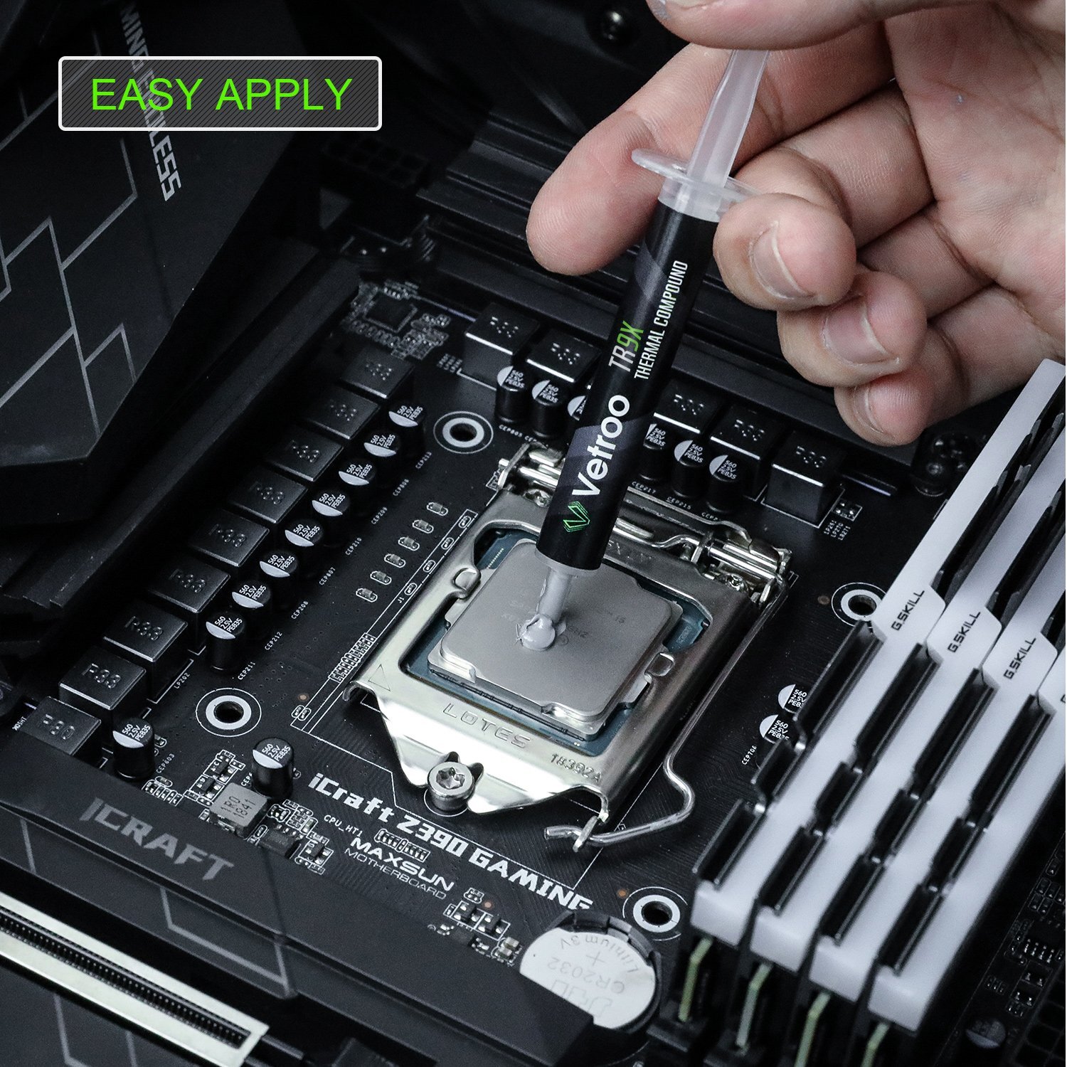 Vetroo High Durability CPU Thermal Paste for All Processor GPU Easy to Apply