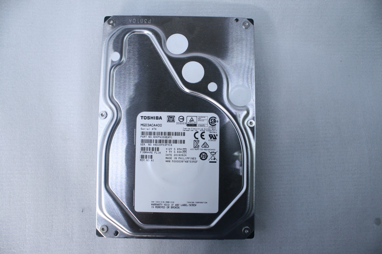 TOSHIBA MG04ACA400N MG03ACA400 4TB 3.5″ SATA HARD DRIVE T7-B2