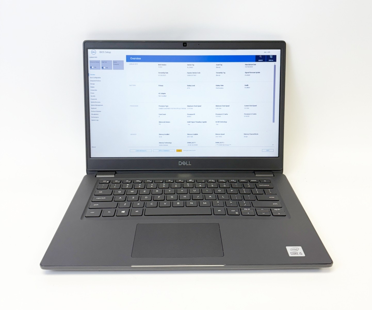 Dell Latitude 3410 Laptop 14″ i5-10210U 1.60GHz NO HDD/SSD NO OS