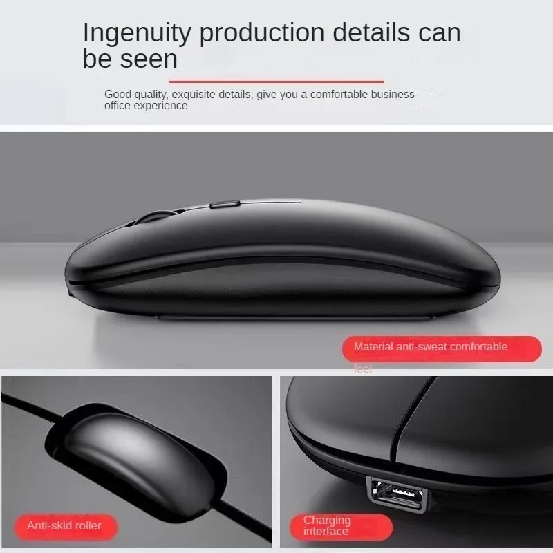 Bluetooth Wireless Mouse for MacBook,ipad,windows,Chromebook (Silver)