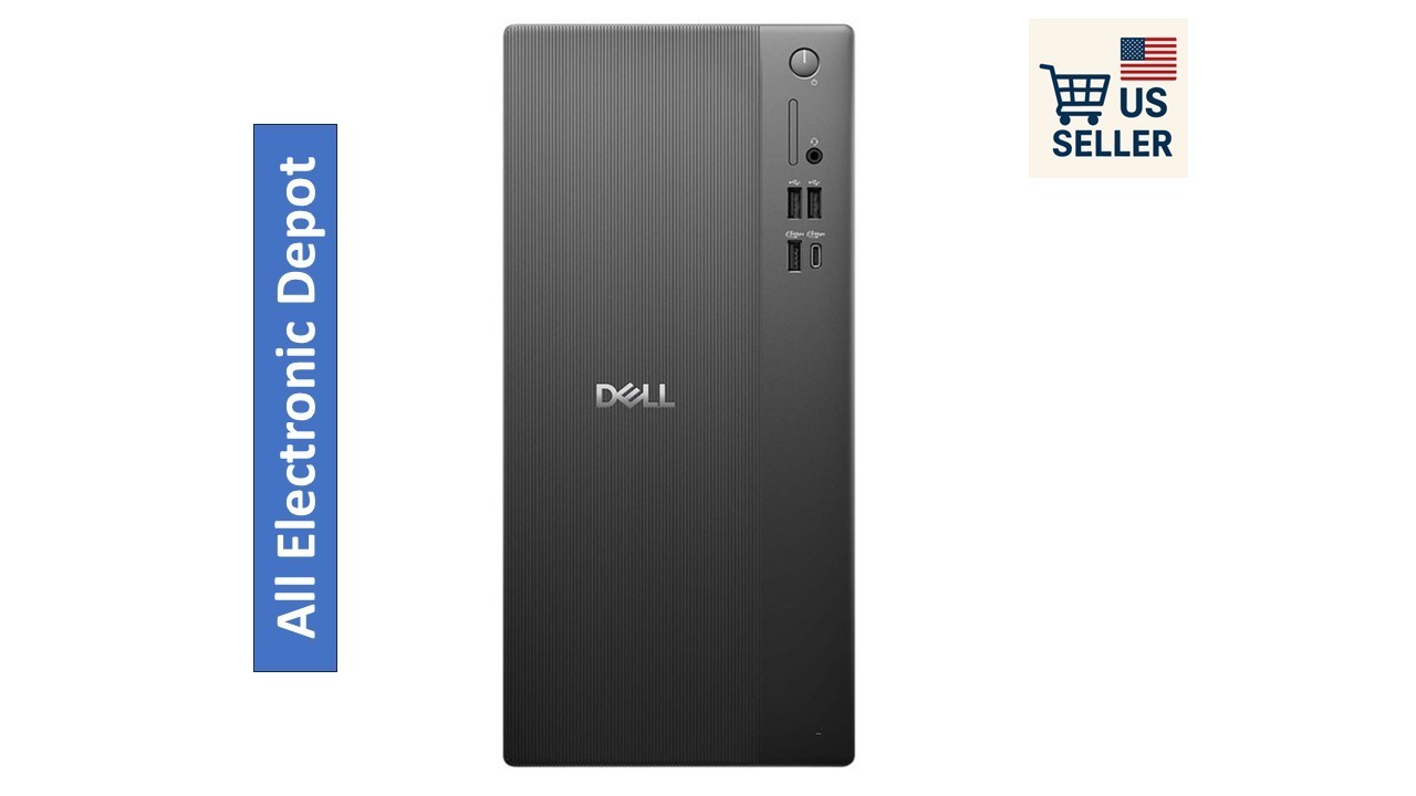 New Dell Tower ECT1250 Desktop Ultra 5 225 16GB DDR5 1TB SSD Intel UHD Graphics
