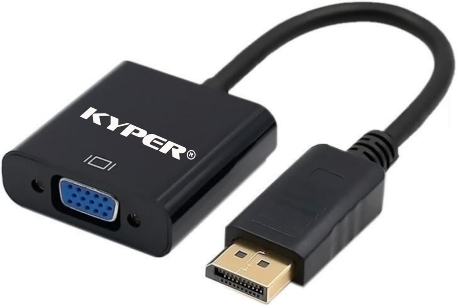 Gold-Plated DisplayPort to VGA Adapter – Reliable Connectivity for All Devices