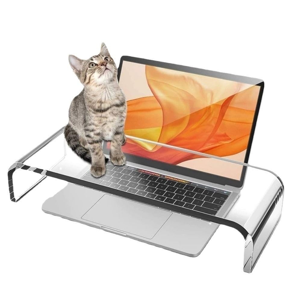 Acrylic Monitor Stand Screen Riser Acrylic Transparent Desk…