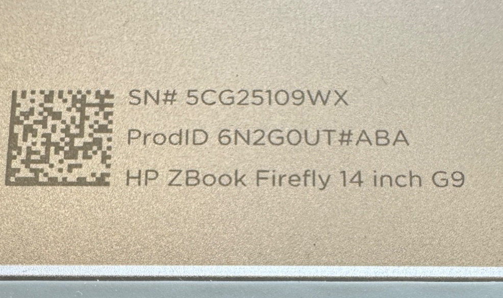 HP ZBook Firefly 14″ G9 Laptop i7 1270P 1.80GHz 16GB RAM 512GB SSD Win11P