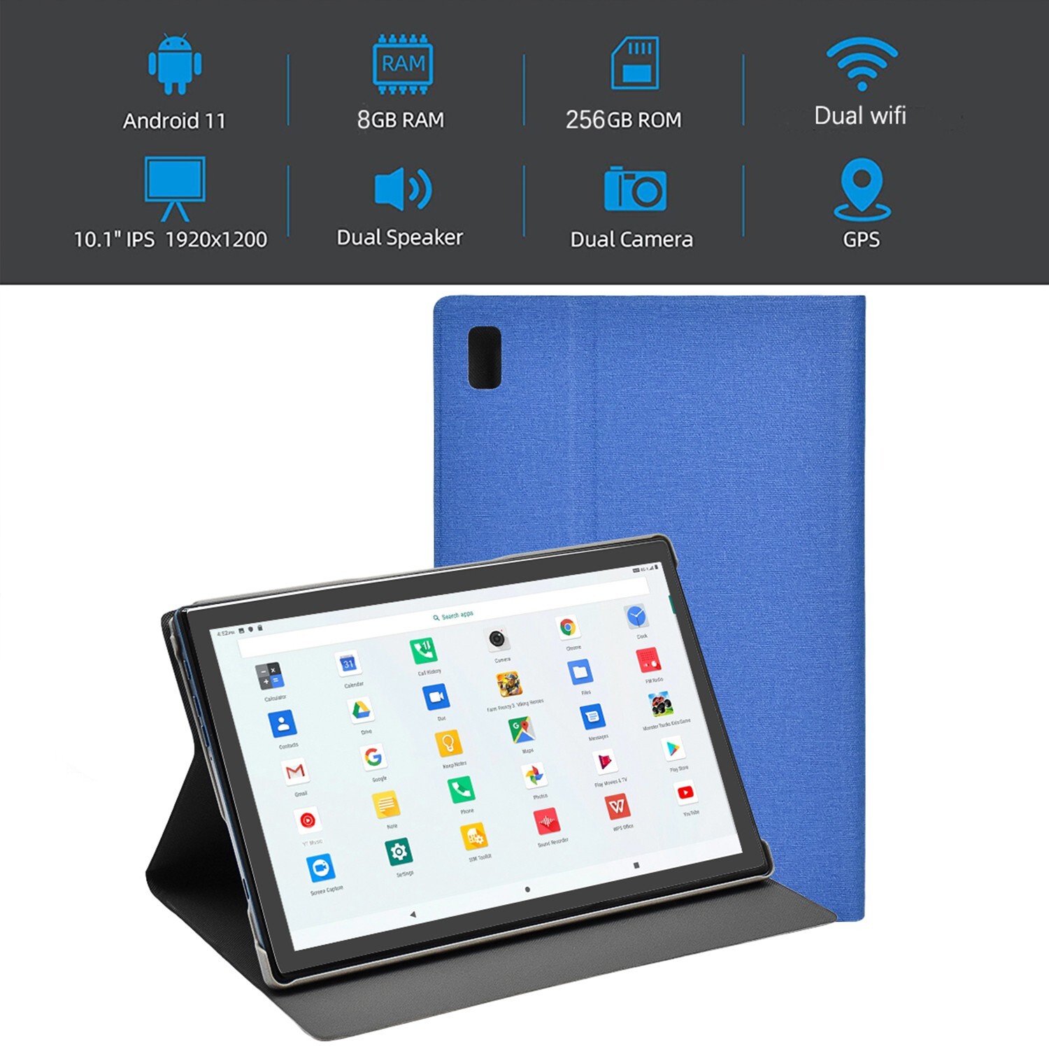 10 Inch Android 11 Deca Core HD Game Tablet Computer PC Wifi Dual Camera 256G
