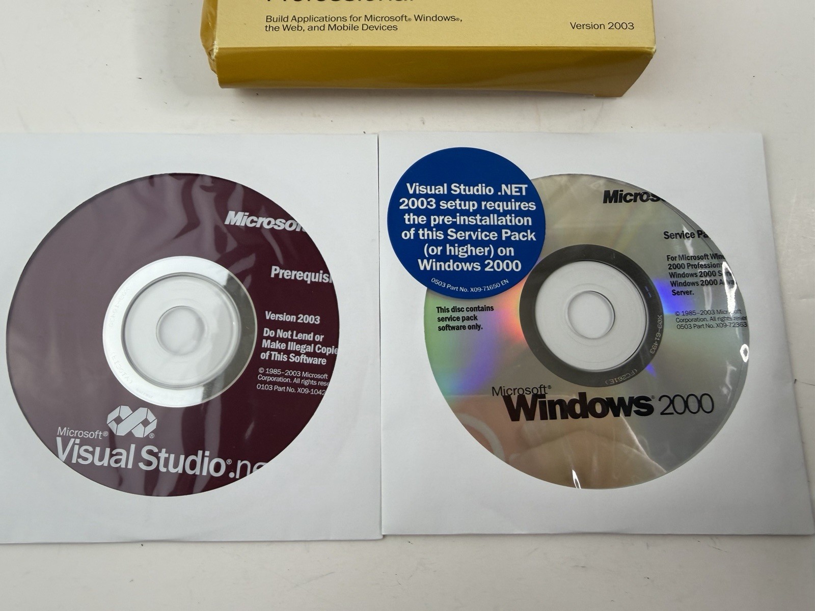 Microsoft Visual Studio .NET Professional 2003 with Product Key