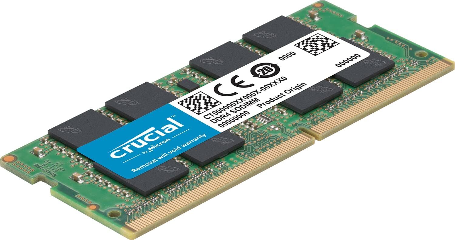 Crucial DDR4 32GB 3200 MHz PC4-25600 260-Pin SODIMM Notebook Memory RAM 2 x 16GB