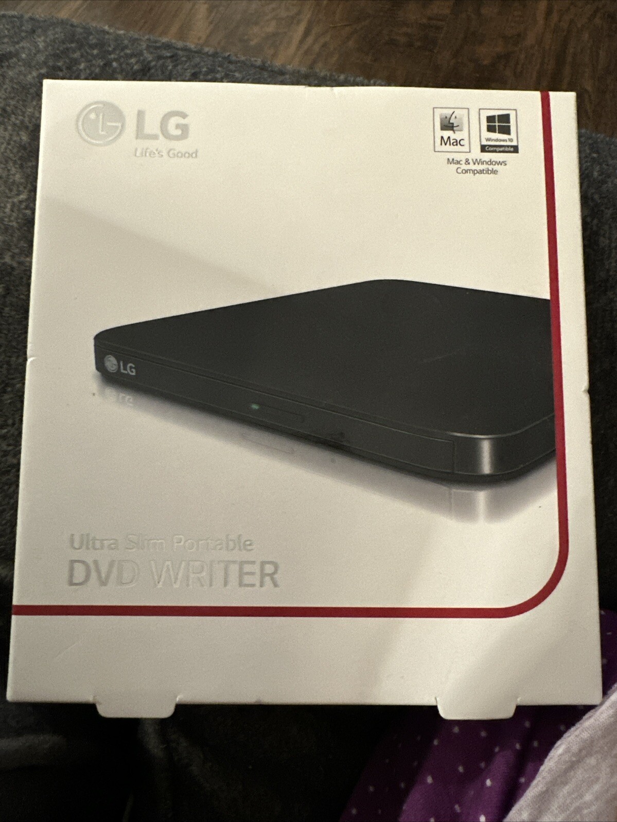 LG Ultra Slim Portable DVD Writer SP80NB80 For Mac & Windows New Sealed M-Disc