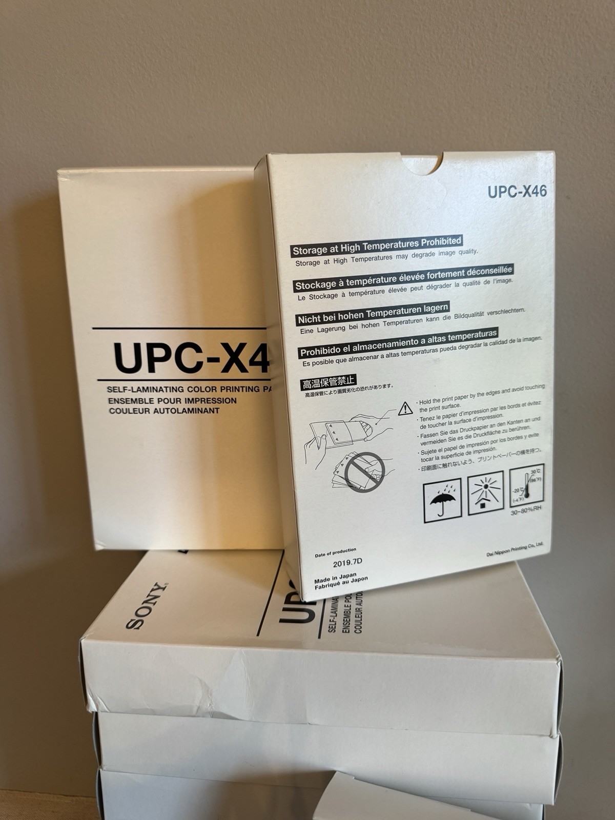 DNP 10UPC-X46 Self-Laminating Color Paper Packs- Sony Printing- New Case Of 10