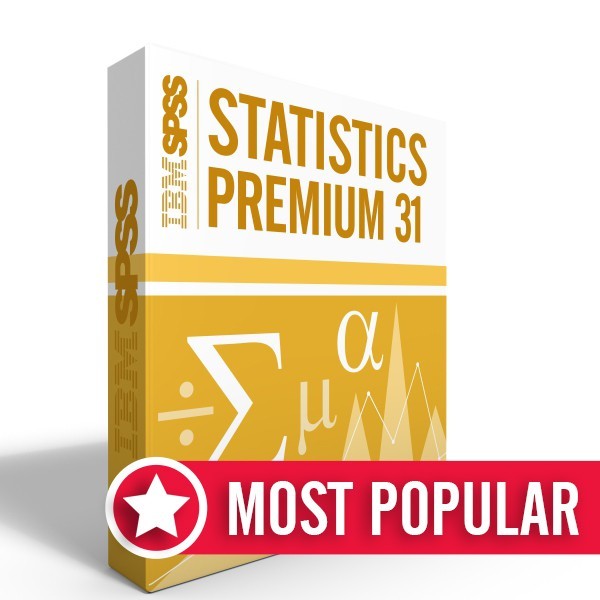 SPSS Statistics Grad Pack 31.0 PREMIUM-Windows or Mac – 12 month license