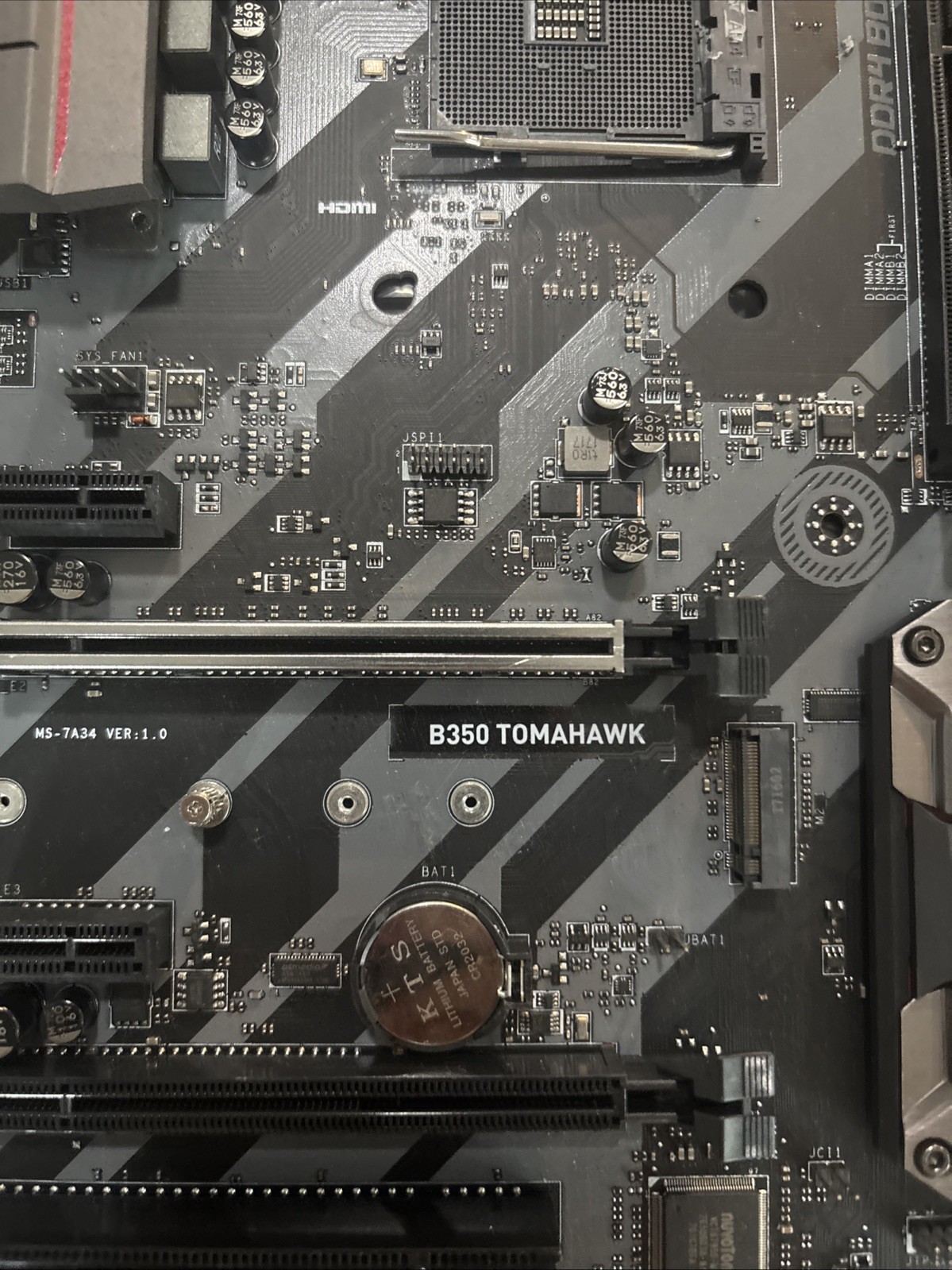 MSI B350 TOMAHAWK ATX AMD Socket AM4 DDR4 Gaming Motherboard**READ DESCRIPTION**