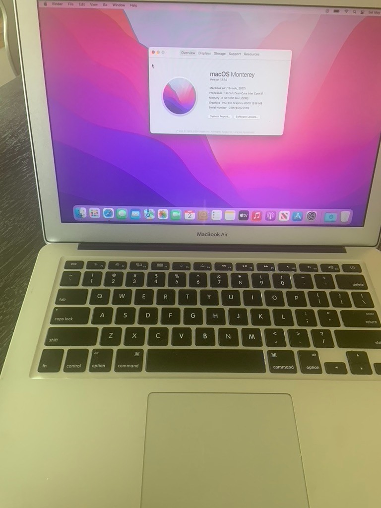 Apple MacBook Air 13.3” (256GB SSD, Intel Core i5 5th Gen., 1.8GHz, 8GB RAM)…